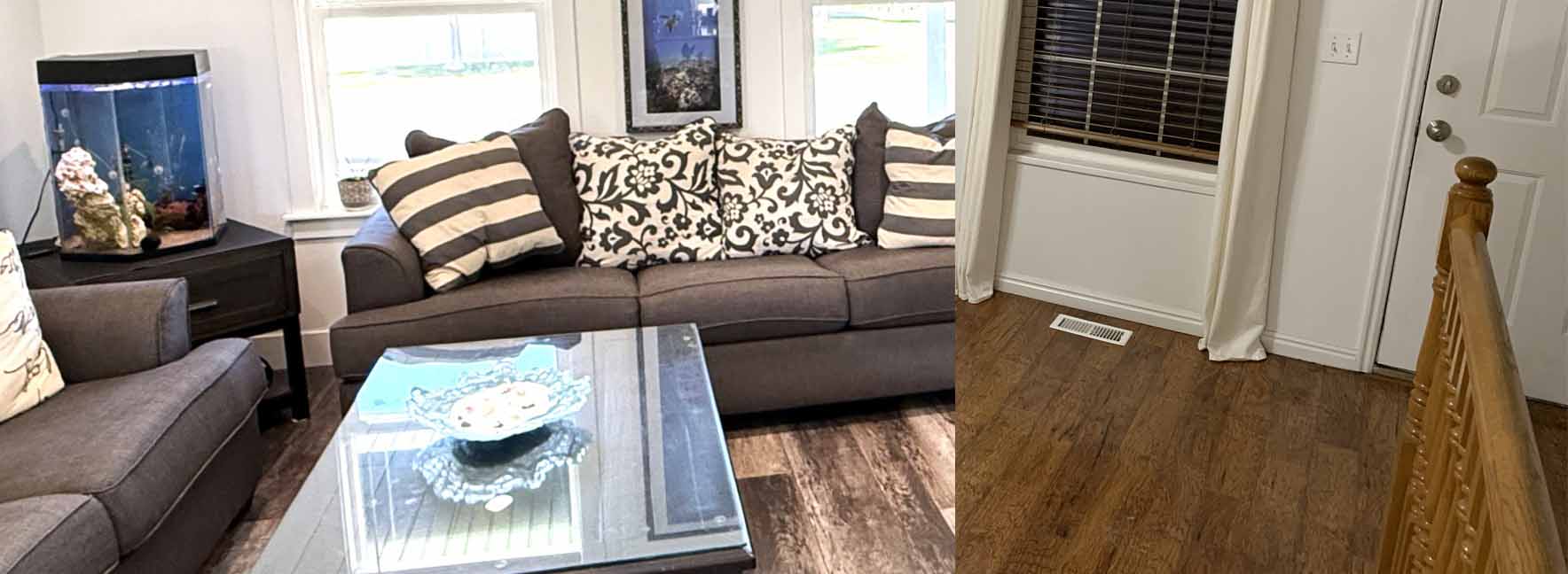 Remodel before & after photo