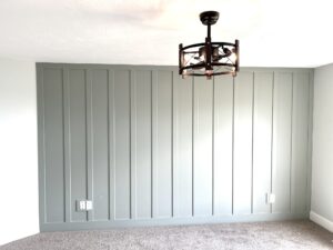 stairs hall and other construction accent wall