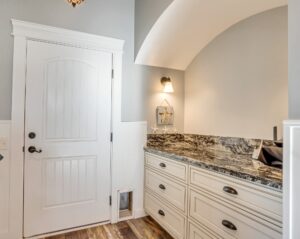 stairs hall and other construction garage side door